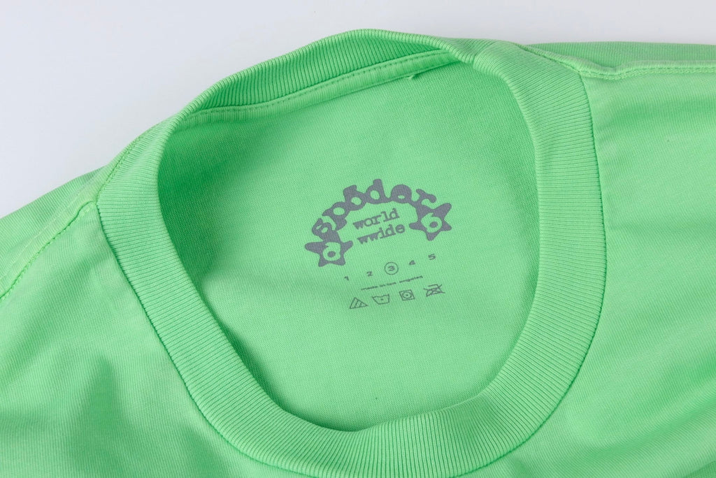 Sp5der Worldwide Tee Slime Green