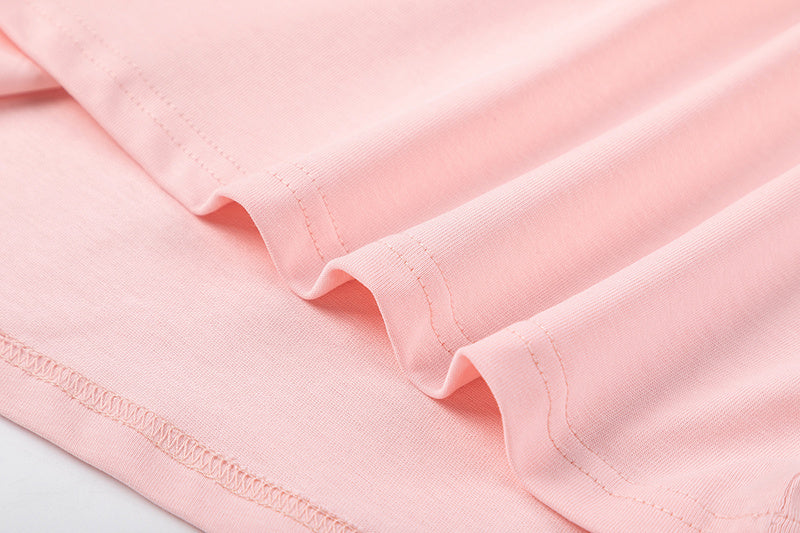 OFF WHITE logo-print Pink T-shirt