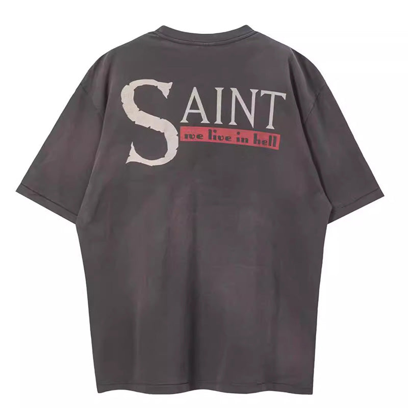Saint Michael  We Live Hell T-Shirt